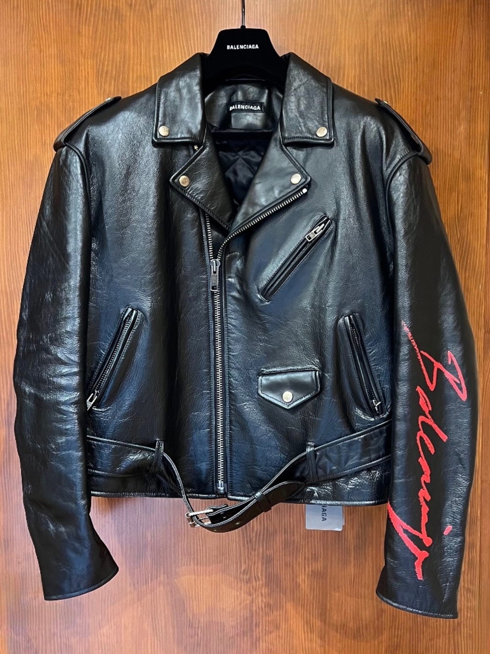 Balenciaga Vintage Painted Biker Jacket